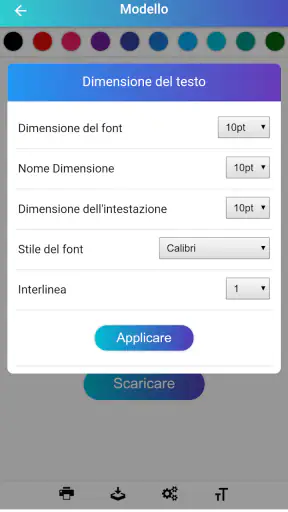Curriculum vitae, CV Europeo screenshot