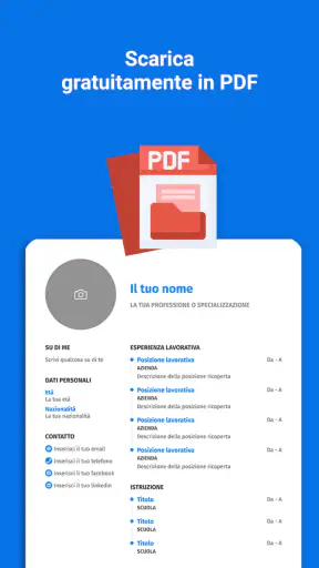 Curriculum Vitae - CV PDF screenshot
