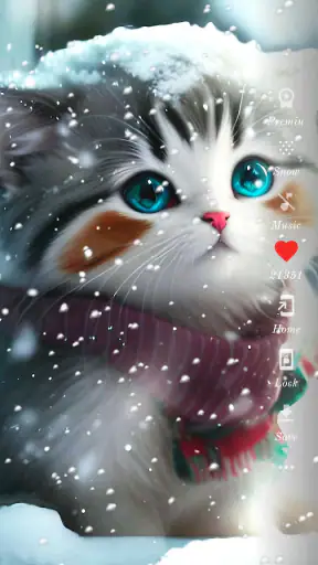 Cute Cat Wallpaper HD screenshot