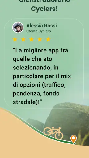 Cyclers: Navigazione per bici screenshot