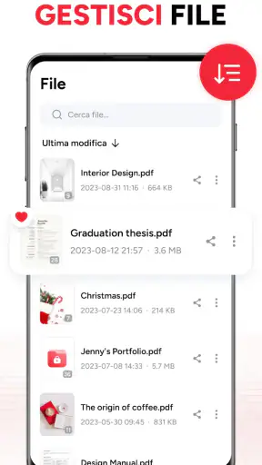 Da immagine a PDF: PDF Creator screenshot