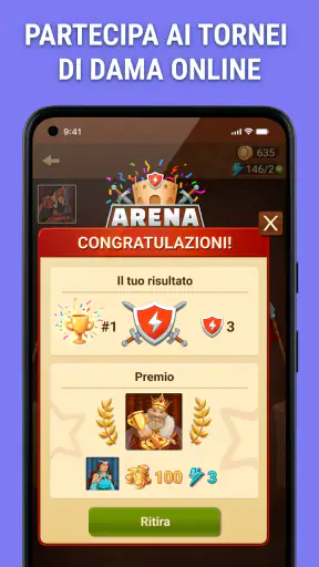 Dama: gioca online e offline screenshot