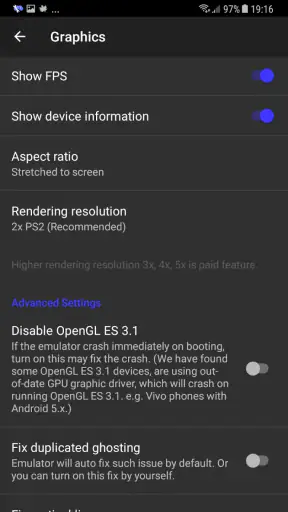 DamonPS2 Pro Emulatore PS2 PSP screenshot