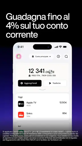 Deblock - App bancaria screenshot