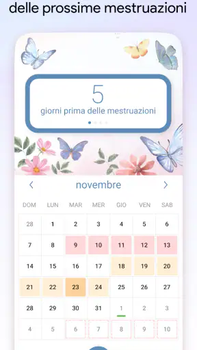 Diario del ciclo mestruale screenshot