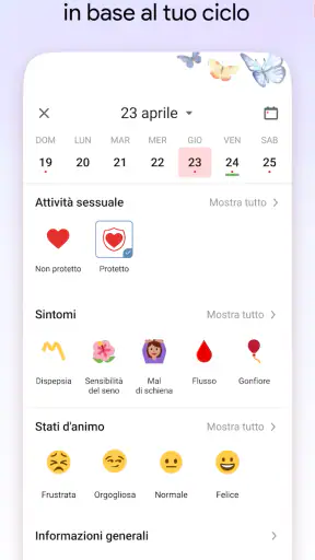 Diario del ciclo mestruale screenshot