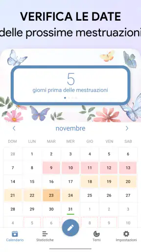 Diario del ciclo mestruale screenshot
