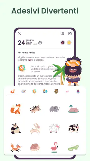 Diario, Note con Password screenshot
