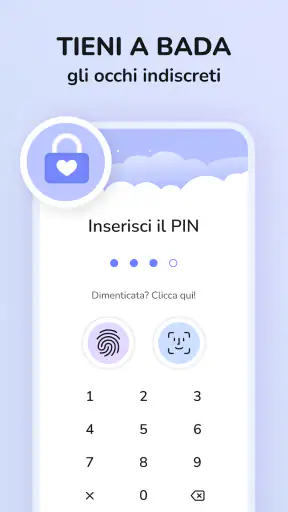 Diario segreto con password screenshot