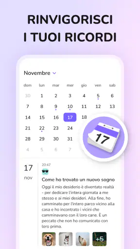 Diario segreto con password screenshot