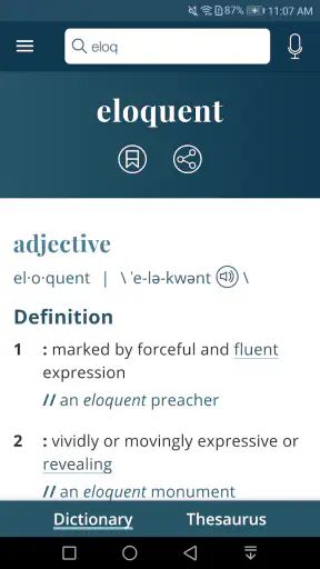 Dictionary - M-W Premium screenshot