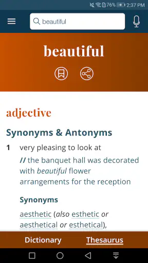 Dictionary - M-W Premium screenshot