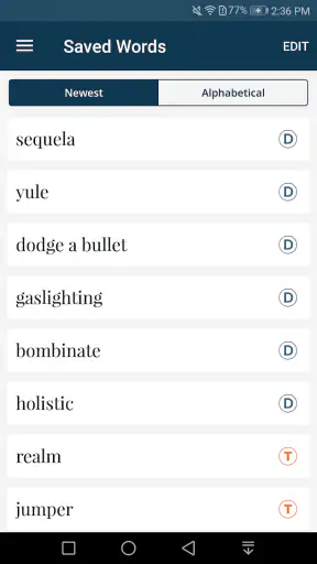 Dictionary - M-W Premium screenshot
