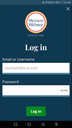 Dictionary - M-W Premium screenshot