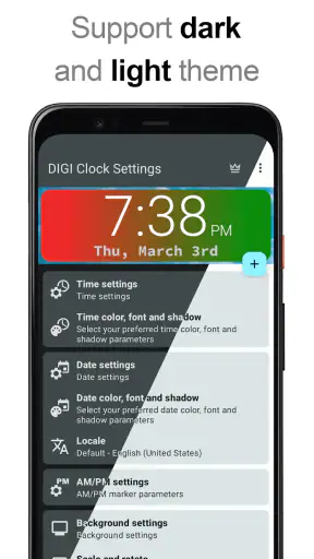 DIGI Clock Widget screenshot