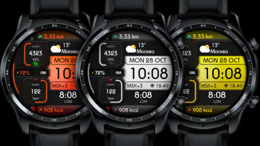 DIGI MONODARK WS74 Watch face screenshot