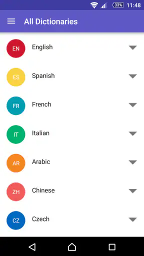 Dizionario inglese-ita WordRef screenshot