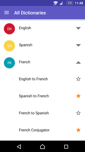 Dizionario inglese-ita WordRef screenshot