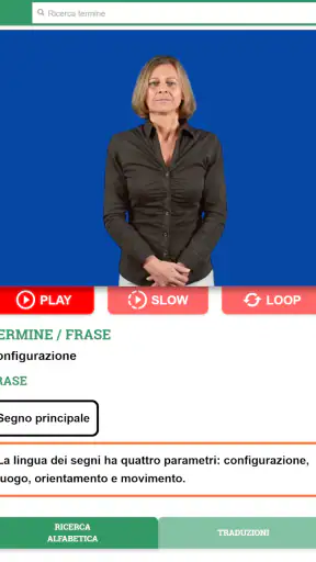Dizionario LIS screenshot