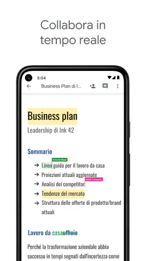 Documenti Google screenshot