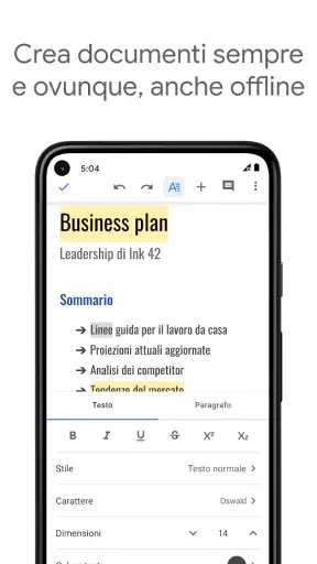 Documenti Google screenshot