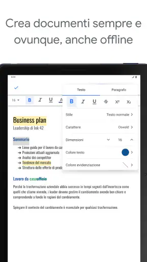 Documenti Google screenshot