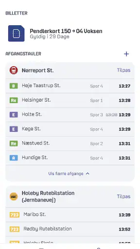 DOT Billetter screenshot