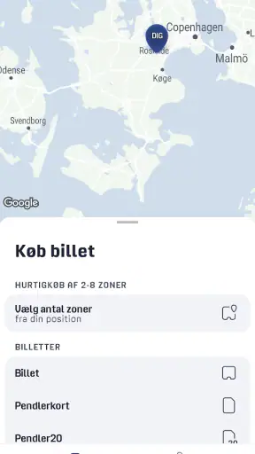 DOT Billetter screenshot