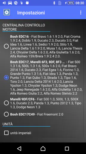 DPF Monitor -Fiat e Alfa Romeo screenshot