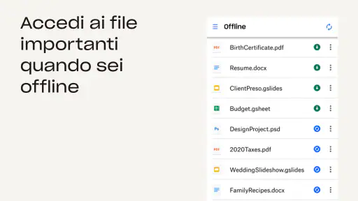 Dropbox: Backup di Foto e File screenshot