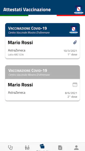 e-Covid SINFONIA screenshot