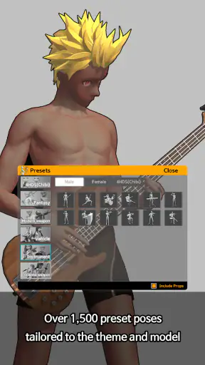 Easy Pose - 3D pose making app screenshot