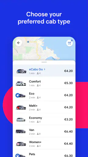 eCabs screenshot