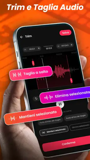 Editor Audio, Tagliare Musica screenshot