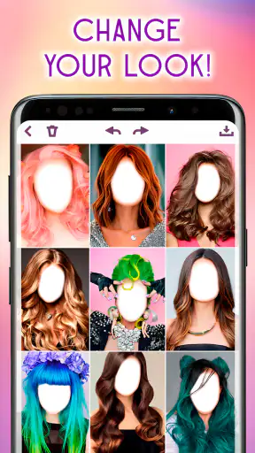 Editor di foto di acconciature screenshot