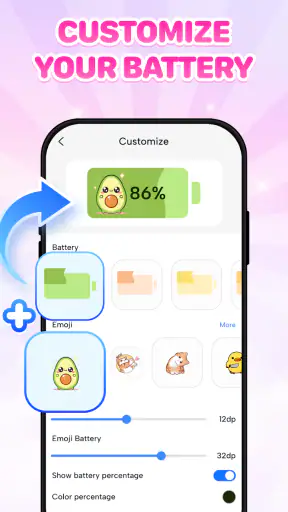 Emoji Battery - Battery Icon screenshot