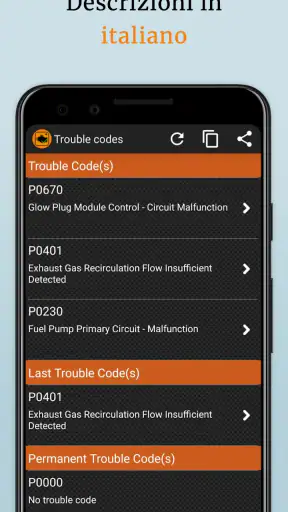 EOBD Facile: OBD 2 Car Scanner screenshot