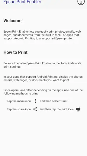 Epson Print Enabler screenshot
