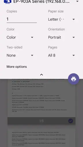 Epson Print Enabler screenshot