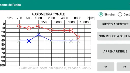 Esame dell'udito screenshot
