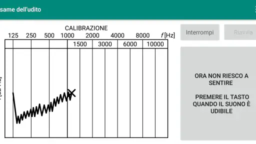 Esame dell'udito screenshot