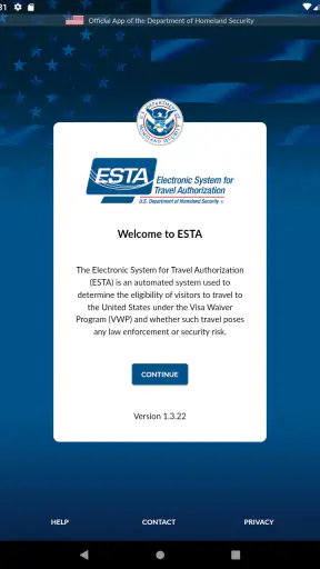 ESTA Mobile screenshot