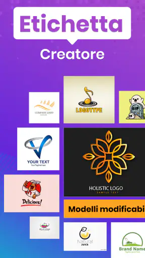 Etichette personalizzate screenshot