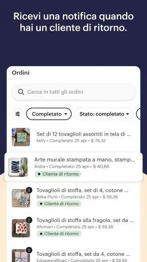 Etsy Seller: il tuo negozio screenshot