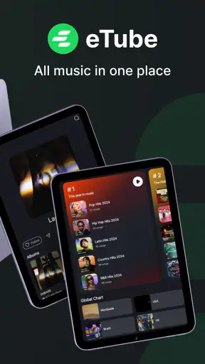 eTube - MP3 Music Player APP screenshot