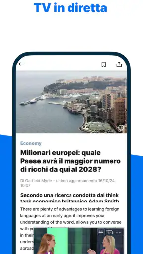 Euronews: Notizie europee 24/7 screenshot