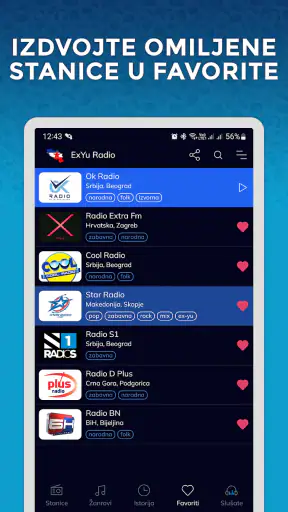 ExYu Radio Stanice screenshot