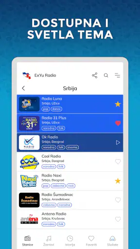 ExYu Radio Stanice screenshot