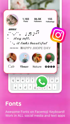 Facemoji AI Emoji Keyboard screenshot