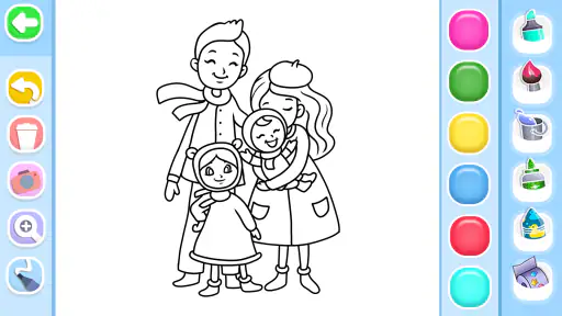 Family Love Coloring Book screenshot